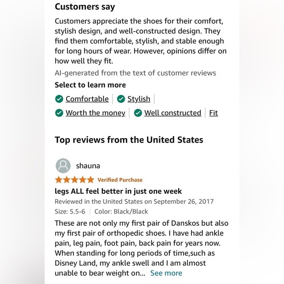 Dansko•❌SOLD on cross post❗️Women's Dansko Honor Black Shoes, size EU38W, - Picture 13 of 14